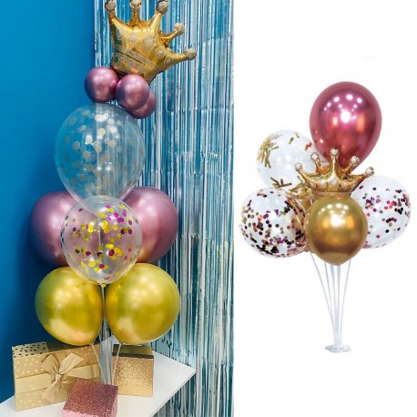 148978 STELAŻ NA BUKIET Z 7 BALONÓW 74 CM GODAN