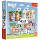 34637 TREFL PUZZLE 4w1 WOLNY CZAS Z BLUEY