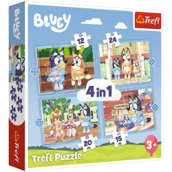 34637 TREFL PUZZLE 4w1 WOLNY CZAS Z BLUEY