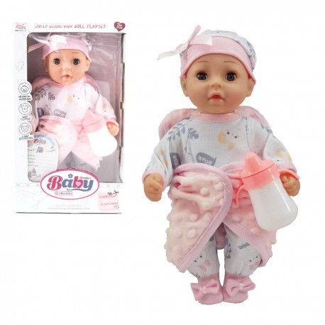 462837 LALKA BOBAS Z AKCESORIAMI W WORKU 37 CM GAZELO