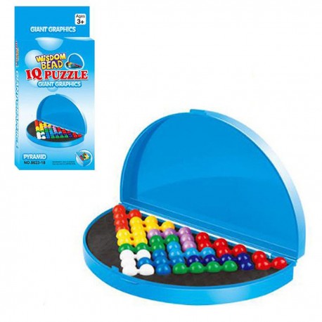 426511 GRA LOGICZNA IQ PUZZLE KORALIKI MĄDROŚCI BIGTOYS