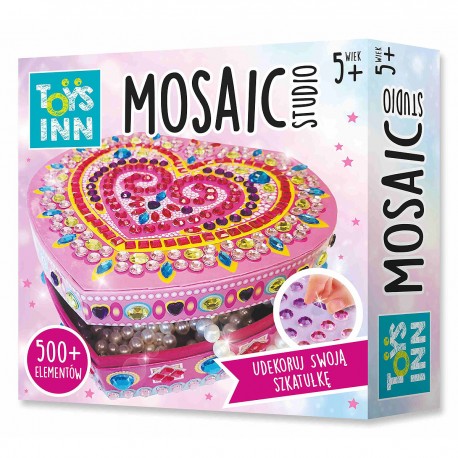 298066 STNUX SZKATUŁKA MOZAIKA SERCE
