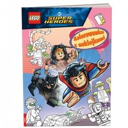 342111 AMEET LEGO SUPER HEROES JL KOLOROWANKA Z NAKLEJKAMI