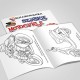 668606 MARTEL KOLOROWANKA Z NAKLEJKAMI SZYBKIE MOTOCYKLE