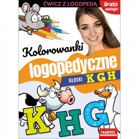 753594 MARTEL KOLOROWANKI LOGOPEDYCZNE GŁOSKI K G H