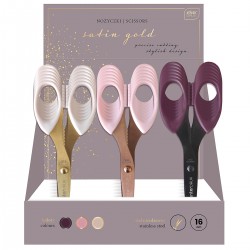 341259 INTERDRUK NOŻYCZKI SATIN GOLD 16 CM 3 KOLORY