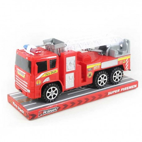 731136 POJAZD STRAŻ POŻARNA Z WYSIĘGNIKIEM 30 CM BIGTOYS
