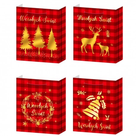 918094 WK TOREBKA TORBA PREZENTOWA ŚWIĄTECZNA