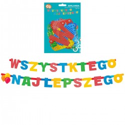 694878 GIRLANDA URODZINOWA WSZYSTKIEGO NAJLEPSZEGO 230 cm GODAN