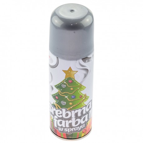 681317 FARBA W SPRAYU SREBRNA ŚWIĘTA BREWIS