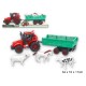 903659 TRAKTOR ZE ZWIERZĘTAMI NA PRZYCZEPIE GAZELO