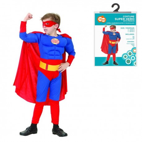 671299 STRÓJ KOSTIUM SUPERBOHATER MIĘŚNIAK 120/130CM GODAN