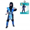 644002 STRÓJ KOSTIUM NIEBIESKI NINJA 130/140 CM GODAN