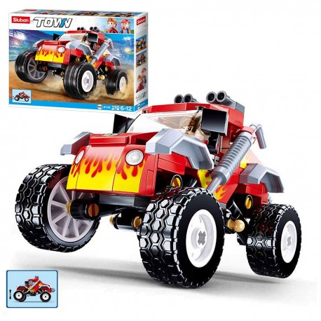 449265 KLOCKI SLUBAN MONSTER TRUCK - CZERWONY GAZELO