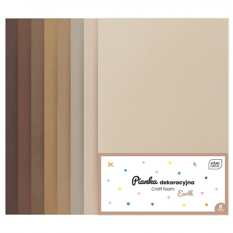 338327 PIANKA DEKORACYJNA 8 szt. EARTH INTERDRUK