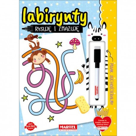 668842 MARTEL KSIĄŻECZKA LABIRYNTY RYSUJĘ I ZAMAZUJĘ