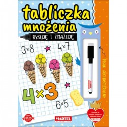 668880 MARTEL KSIĄŻECZKA TABLICZKA MNOŻENIA RYSUJĘ I ZAMAZUJĘ