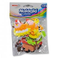 705407 NAKLEJKI Z PIANKI - FARMA 36 SZT. BREWIS