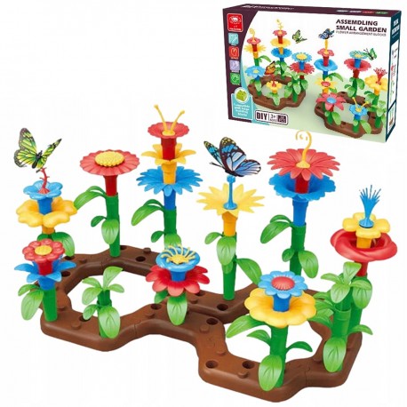 442952 KLOCKI DIY UKŁADANKA KWIATKI 76 EL. GAZELO