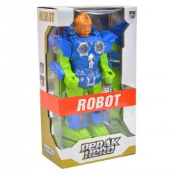 007655 ROBOT NA BATERIE ŚWIATŁO DŹWIĘK PERAK HERO DROMADER
