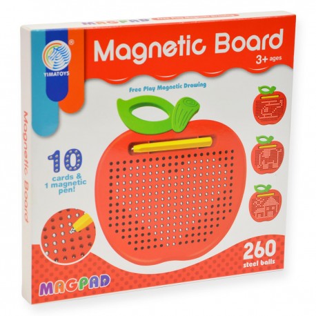 786555 MAG PAD TABLICA MAGNETYCZNA KULKI JABŁKO 260 KULKI PEGAZ