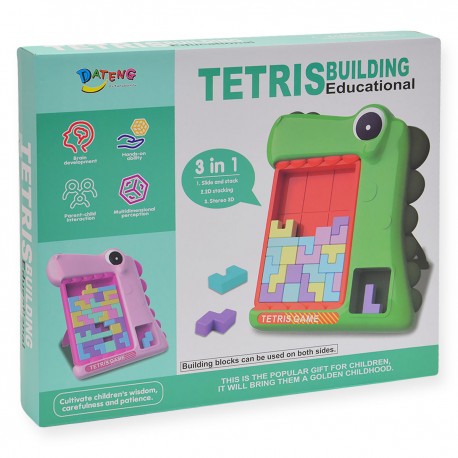 786586 UKŁADANKA TETRIS DINOZAUR 2 KOLORY PEGAZ