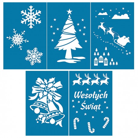 821942 SZABLONY ŚWIĄTECZNE 5 ARKUSZY BREWIS