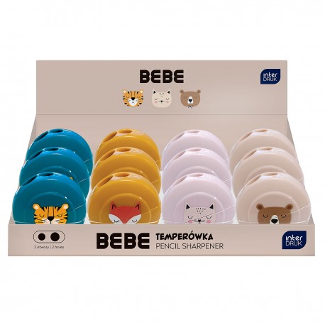 345318 TEMPERÓWKA STRUGACZKA PODWÓJNA BEBE ZWIERZAKI INTERDRUK