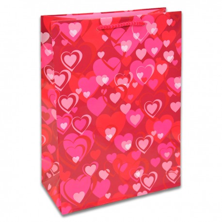 000156 T05 TORBA OZDOBNA WALENTYNKOWA MIX 23x32x11