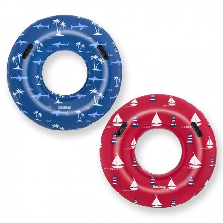 BESTWAY 36353 KOŁO DO PŁYWANIA MORSKIE WZORY 119 CM