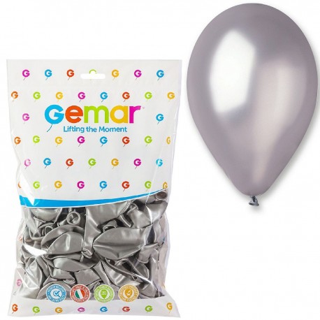 093810 BALONY 100SZT. SREBRNE