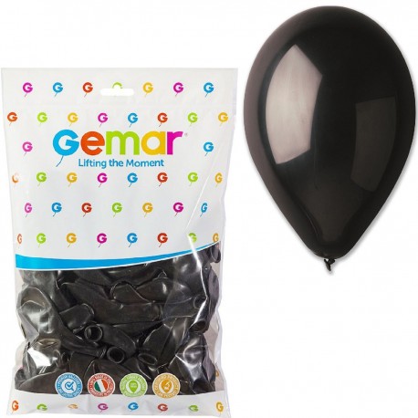 091410 BALONY 100 SZT. CZARNE PASTELOWE