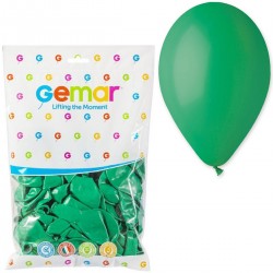 091311 BALONY 100 szt. PASTELOWE CIEMNOZIELONE GODAN