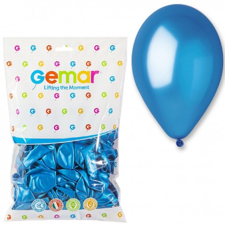 093612 BALONY 100 SZT. METALIZOWANE NIEBIESKIE