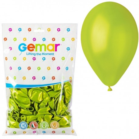 096712 BALONY GM90 100 szt. PISTACJOWE METALICZNE 10" GODAN