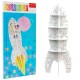 012214 KOLOROWANKA 3D RAKIETA XXL ROCKET 100 cm MONUMI