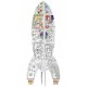 012214 KOLOROWANKA 3D RAKIETA XXL ROCKET 100 cm MONUMI
