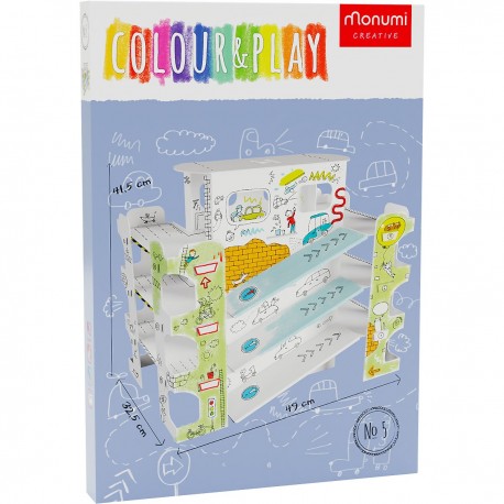 489665 KOLOROWANKA 3D PARKING XXL 48x41,5x32 MONUMI