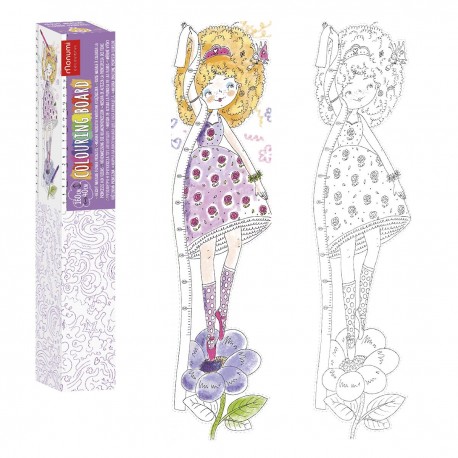489603 KOLOROWANKA KOLOROMIARKA XXL KWIATOWA KSIĘŻNICZKA 160 cm MONUMI