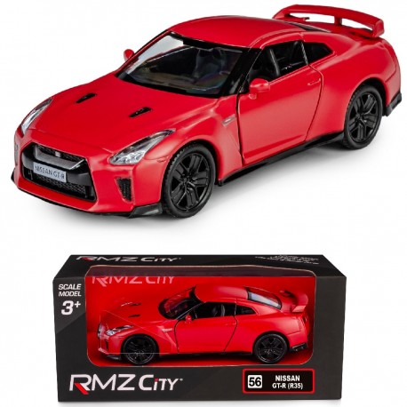 AUTO METALOWE Z NAPĘDEM NISSAN GT-R CZERWONY MODEL 1:34 DAFFI 118164