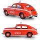 AUTO METALOWE PRL WARSZAWA M20 STRAŻ POŻARNA MODEL 1:43 DAFFI 022522