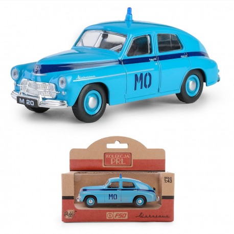 AUTO METALOWE PRL WARSZAWA M20 MO NIEBIESKA MODEL 1:43 DAFFI 115323