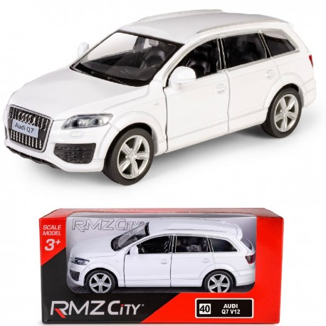 AUTO METALOWE Z NAPĘDEM AUDI Q7 V12 BIAŁE MODEL 1:34 DAFFI 119697