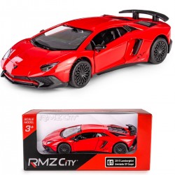 AUTO METALOWE Z NAPĘDEM LAMBORGHINI AVENTADOR SV COUPE MODEL 1:34 DAFFI 118690