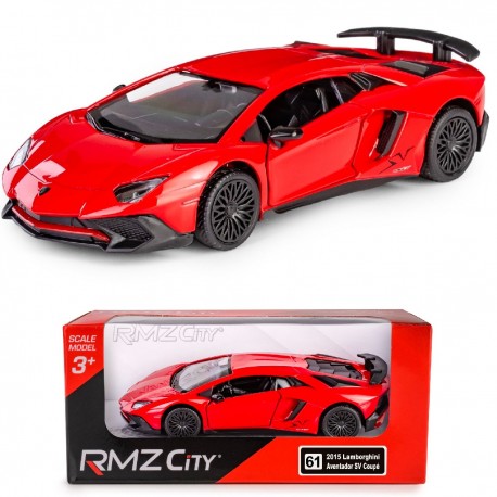 AUTO METALOWE Z NAPĘDEM LAMBORGHINI AVENTADOR SV COUPE MODEL 1:34 DAFFI 118690