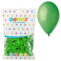 091311 BALONY 100 szt. PASTELOWE CIEMNOZIELONE GODAN