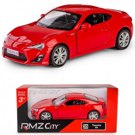 AUTO METALOWE Z NAPĘDEM TOYOTA 86 CZERWONA MODEL 1:34 DAFFI 119499