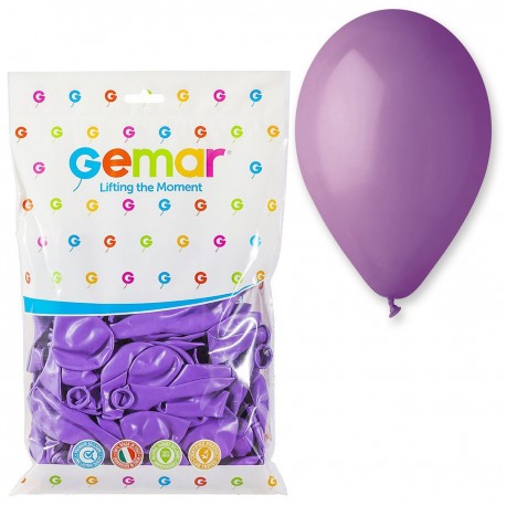 094916 BALONY G90 100 SZT. FIOLETOWE LAWENDOWE PASTELOWE 10" GODAN