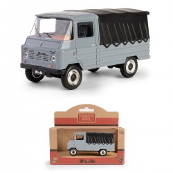 AUTO METALOWE PRL ŻUK Z PLANDEKĄ SZARY MODEL 1:43 DAFFI 115484