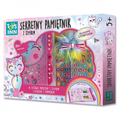 298158 STNUX PAMIĘTNIK Z SZYFREM KOTEK